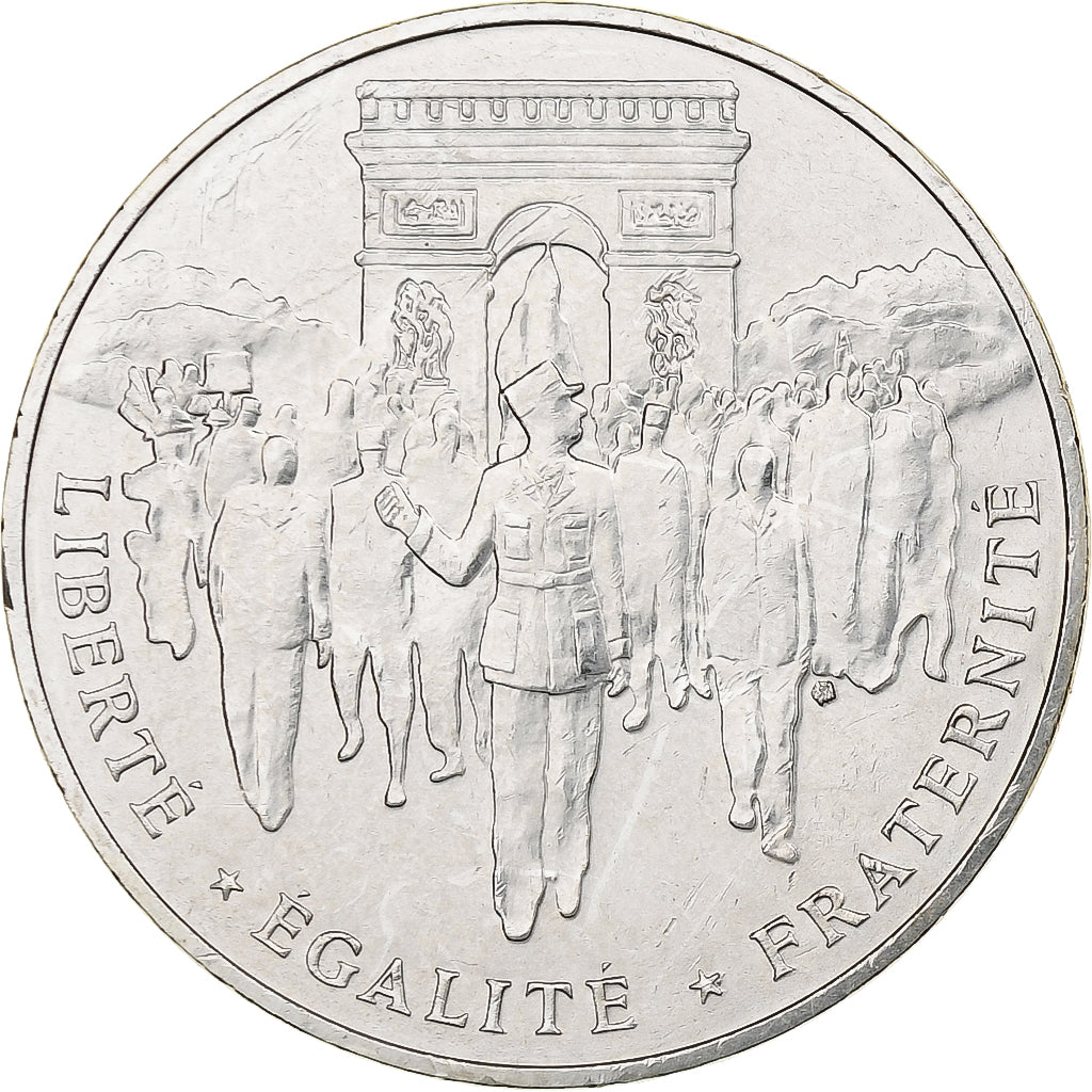 France, 100 Francs, Libération de Paris, 1994, MDP, Silver, MS(60-62)