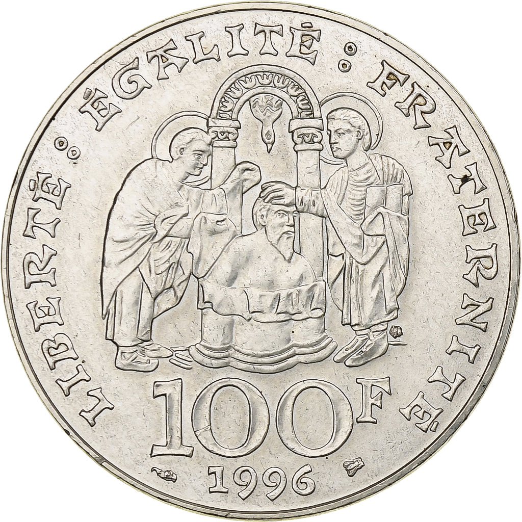 Francia, 100 Francs, Clovis, 1996, MDP, Argento, SPL, Gadoury:953, KM:1180