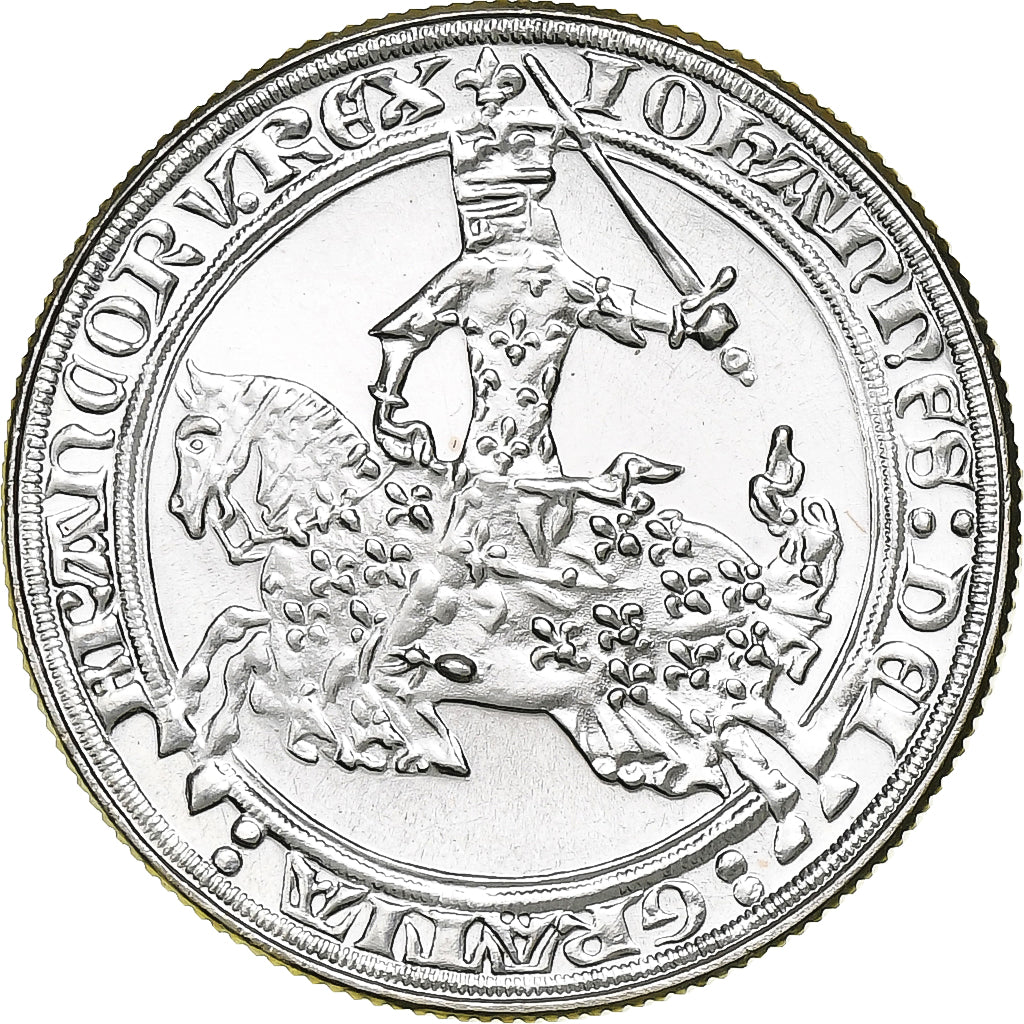 France, Medal, Franc à Cheval, Jean II Le Bon, 1981, Silver, MS(63)
