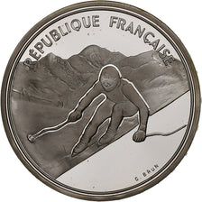 Frankreich, 100 Francs, 1992 Olympics, Albertville, Alpine Skiing, 1989, MDP