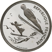 Frankrijk, 100 Francs, 1992 Olympics, Albertville, Ski Jumping, 1991, MDP