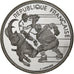 France, 100 Francs, Albertville 92, Hockey sur glace, 1991, MDP, BE, Argent