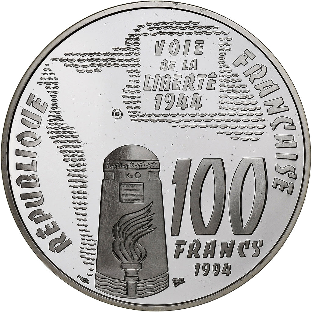 Frankreich, 100 Francs, Sainte-Mère-Eglise, 1994, MDP, PP, Silber, UNZ