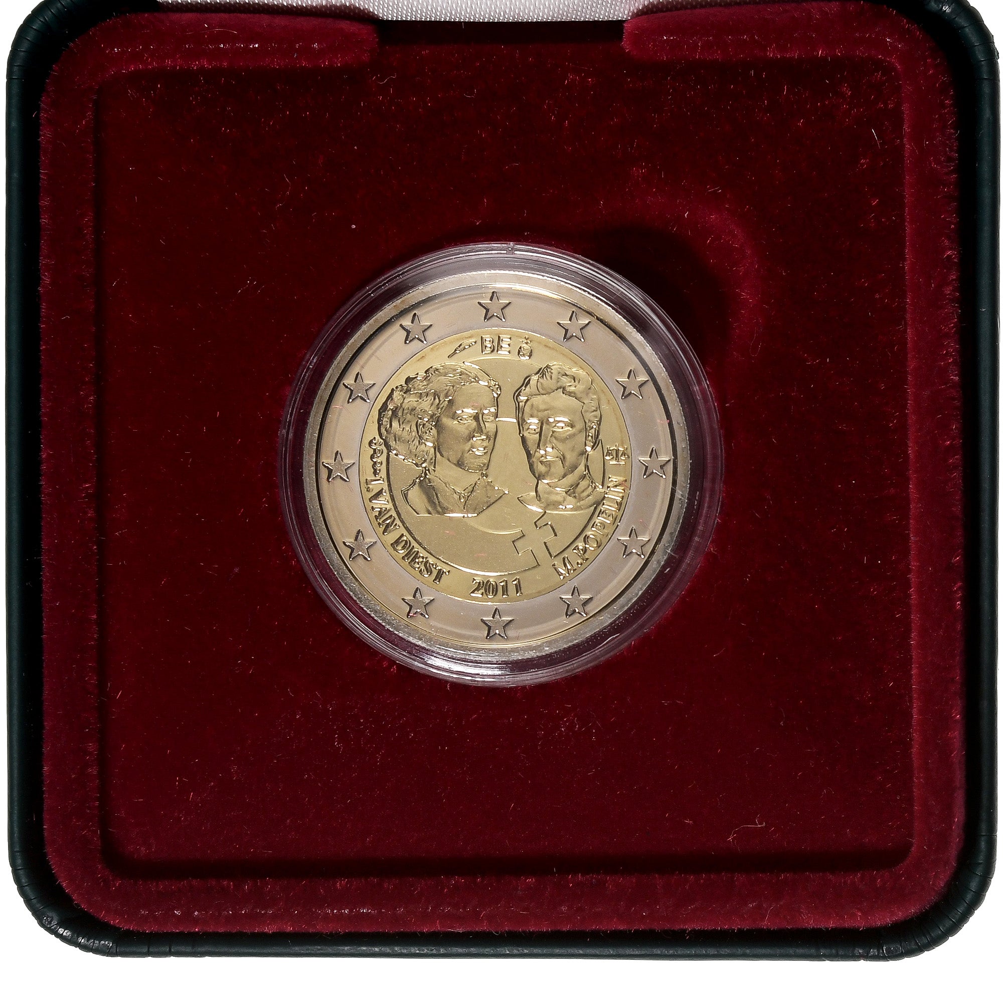 Belgium, 2 Euro, International Women's Day, 100th Anniversary, Proof, 2011