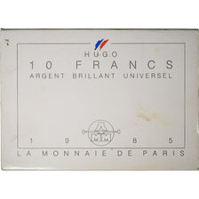 France, 10 Francs, Victor Hugo, 1985, MDP, Silver, MS(65-70)
