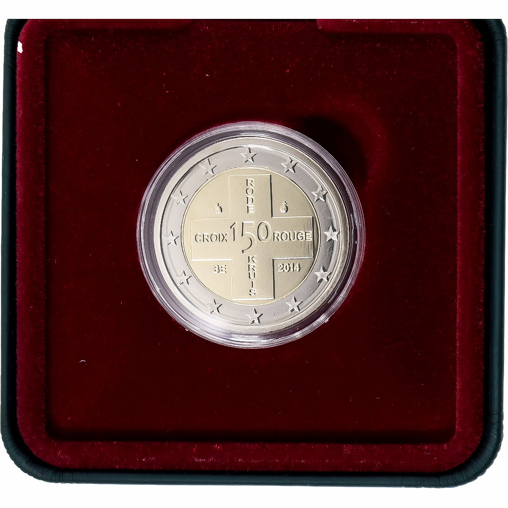 Belgium, 2 Euro, 150 ans de la Croix Rouge, Proof, 2014, Brussels, Bi-Metallic