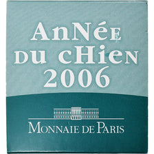 France, 1/4 Euro, Année du Chien, BE, 2006, MDP, Argent, FDC