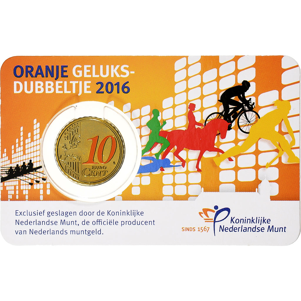 Niederlande, 10 Euro Cent, Colorized, 2016, Utrecht, Nordic gold, UNZ