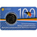 Belgique, 2 Euro, Belgium-Luxembourg economic union, Coin card.FDC, 2021