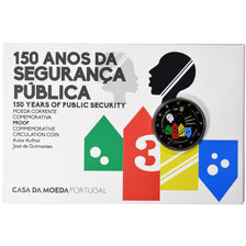 Portugal, 2 Euro, 150 years of public security, Coin Card.Colorized, 2017