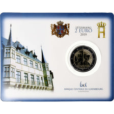 Lussemburgo, 2 Euro, Charlotte Grand Duchess of Luxembourg, Coin Card. BU, 2019