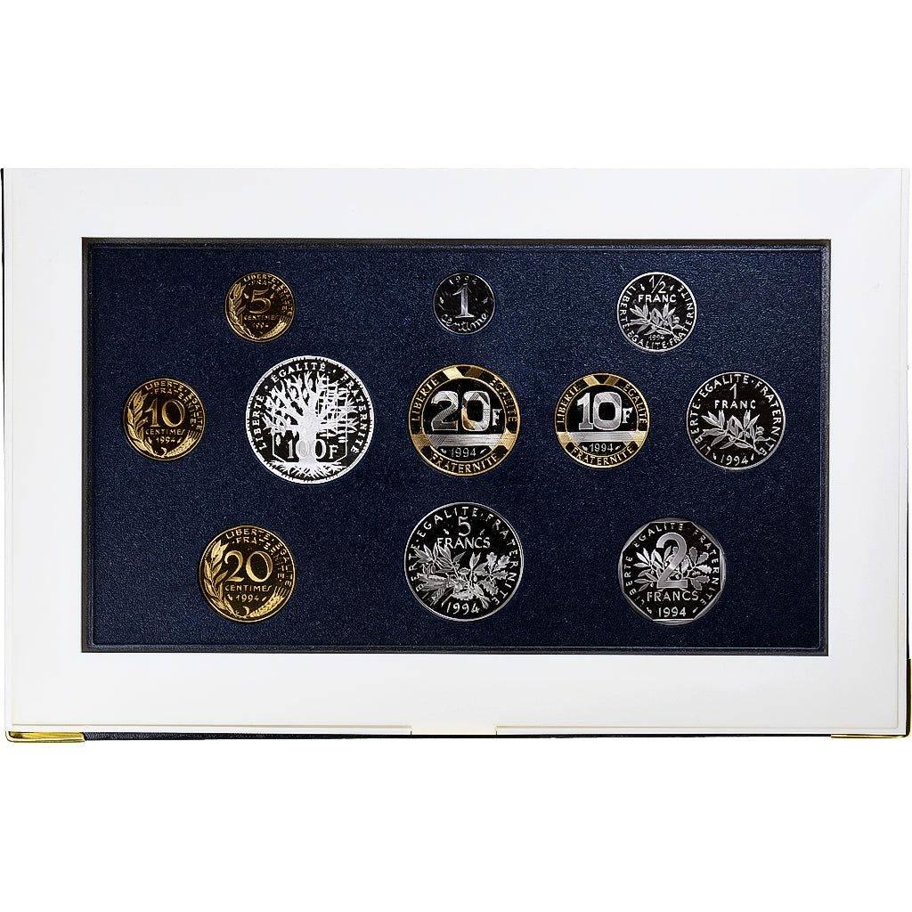 France, Coffret 1 c. à 100 frs., 1994, MDP, Série BE, FDC