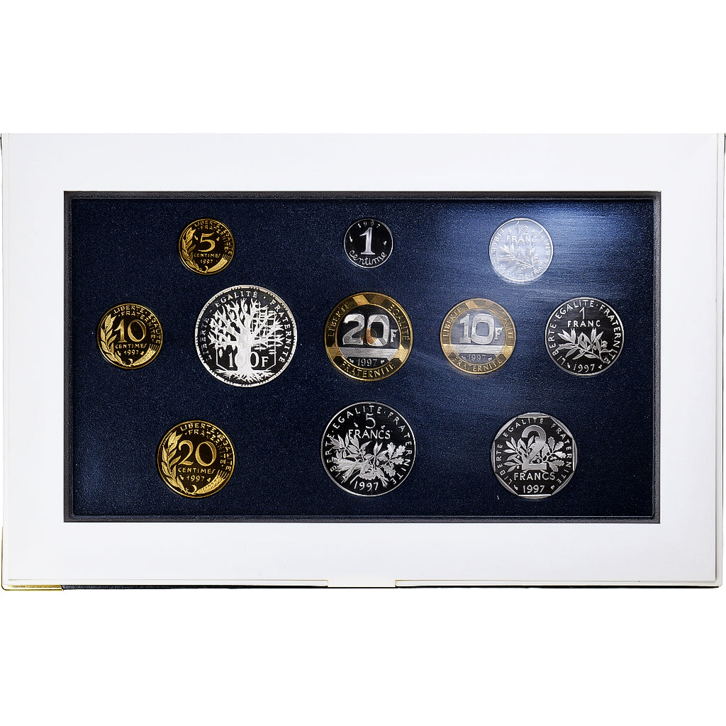 Francja, Coffret 1 c. à 100 frs., 1997, MDP, Série BE, ND, MS(65-70)