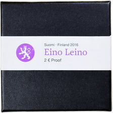 Finlandia, 2 Euro, Eino Leino, FS, 2016, Vantaa, Bi-metallico, FDC