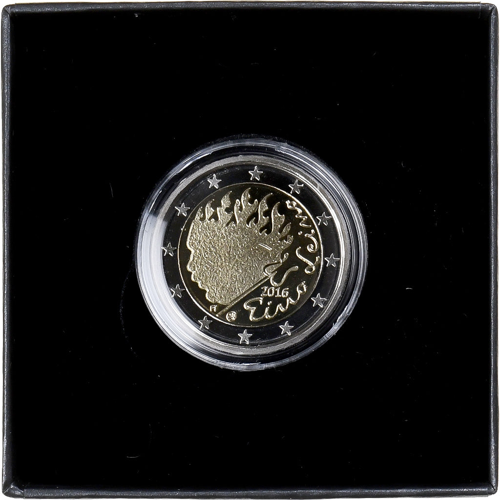 Finlandia, 2 Euro, Eino Leino, FS, 2016, Vantaa, Bi-metallico, FDC