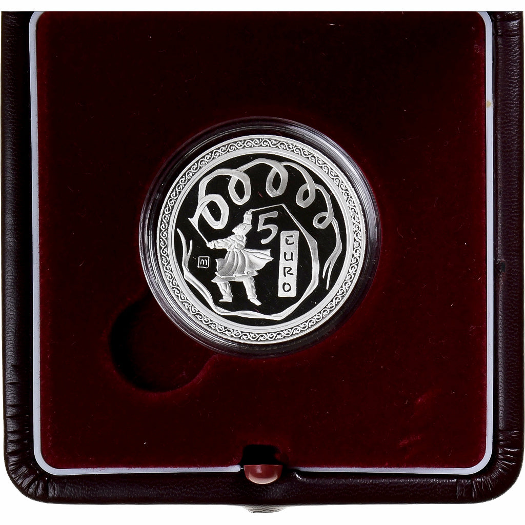 San Marino, 5 Euro, Olympic Games, Beijing 2008, Proof, 2008, Rome, Zilver, FDC