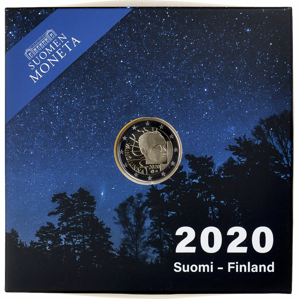 Finland, 2 Euro, Väinö Linna, Proof, 2020, Vantaa, Bi-Metallic, MS(65-70)