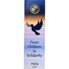 Malta, 2 Euro, solidarity through love, BU, 2017, Bi-Metallic, MS(65-70)