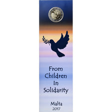 Malta, 2 Euro, solidarity through love, BU, 2017, Bi-Metallic, MS(65-70)