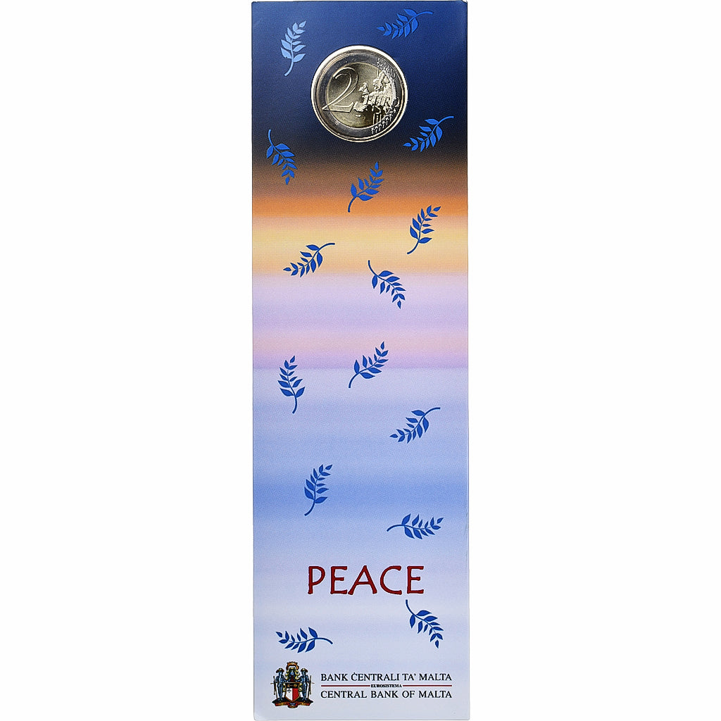 Malta, 2 Euro, solidarity through love, BU, 2017, Bi-metallico, FDC