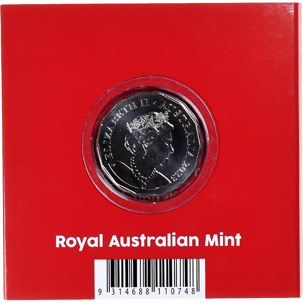 Australia, Elizabeth II, 50 Cents, Year of the Rabbit, 2023, Canberra, BU