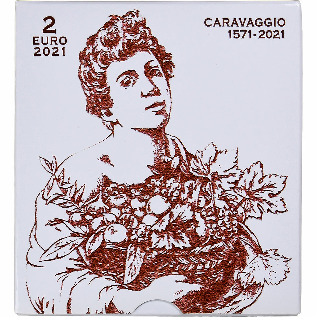Vatican, 2 Euro, 450th Anniversary of the Birth of Caravaggio, Proof, 2021