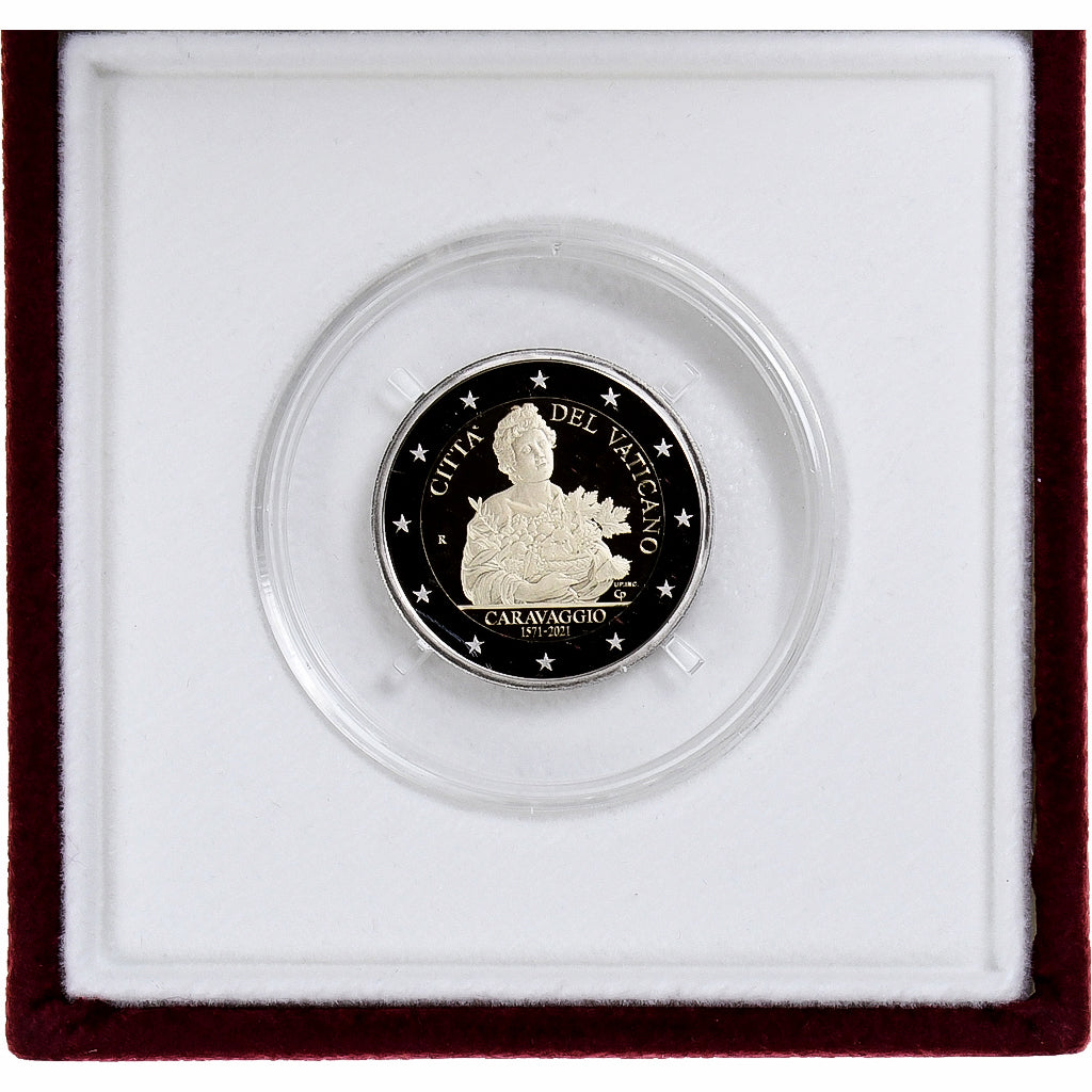 Vatican, 2 Euro, 450th Anniversary of the Birth of Caravaggio, Proof, 2021