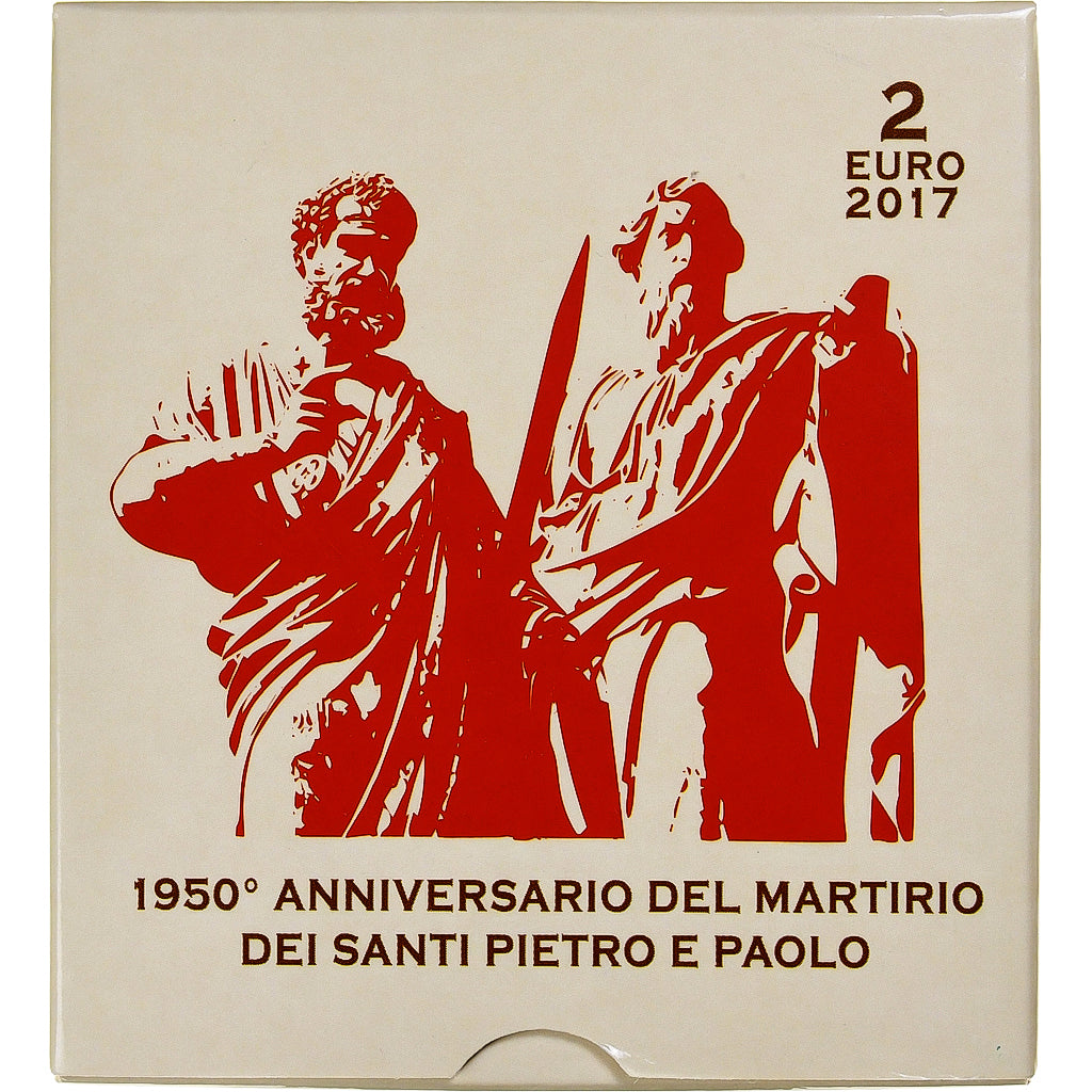 Vatikan, 2 Euro, 1950th anniversary, martyrdom of Saint Peter and Saint Paul