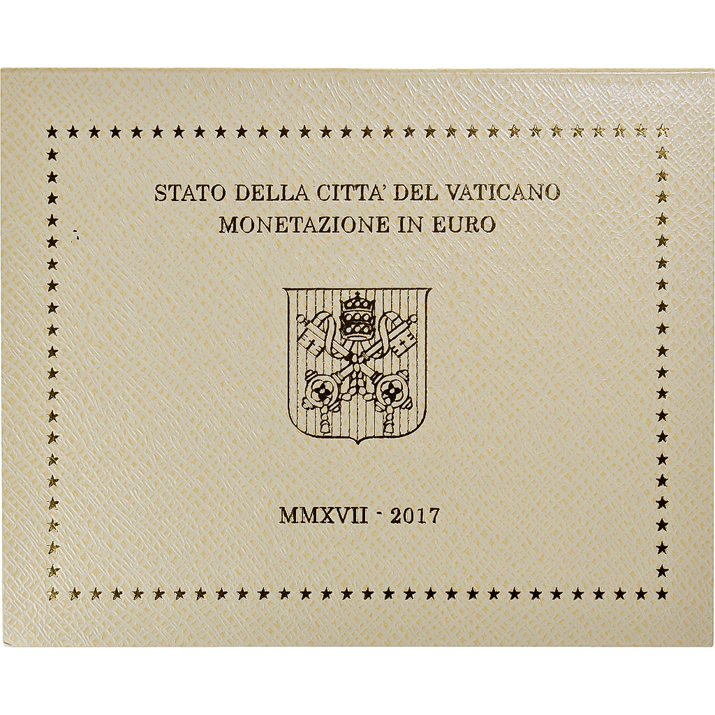 CIDADE DO VATICANO, Pope Francis I, Set 1 ct. - 2 Euro, BU, 2017, Rome, N/D