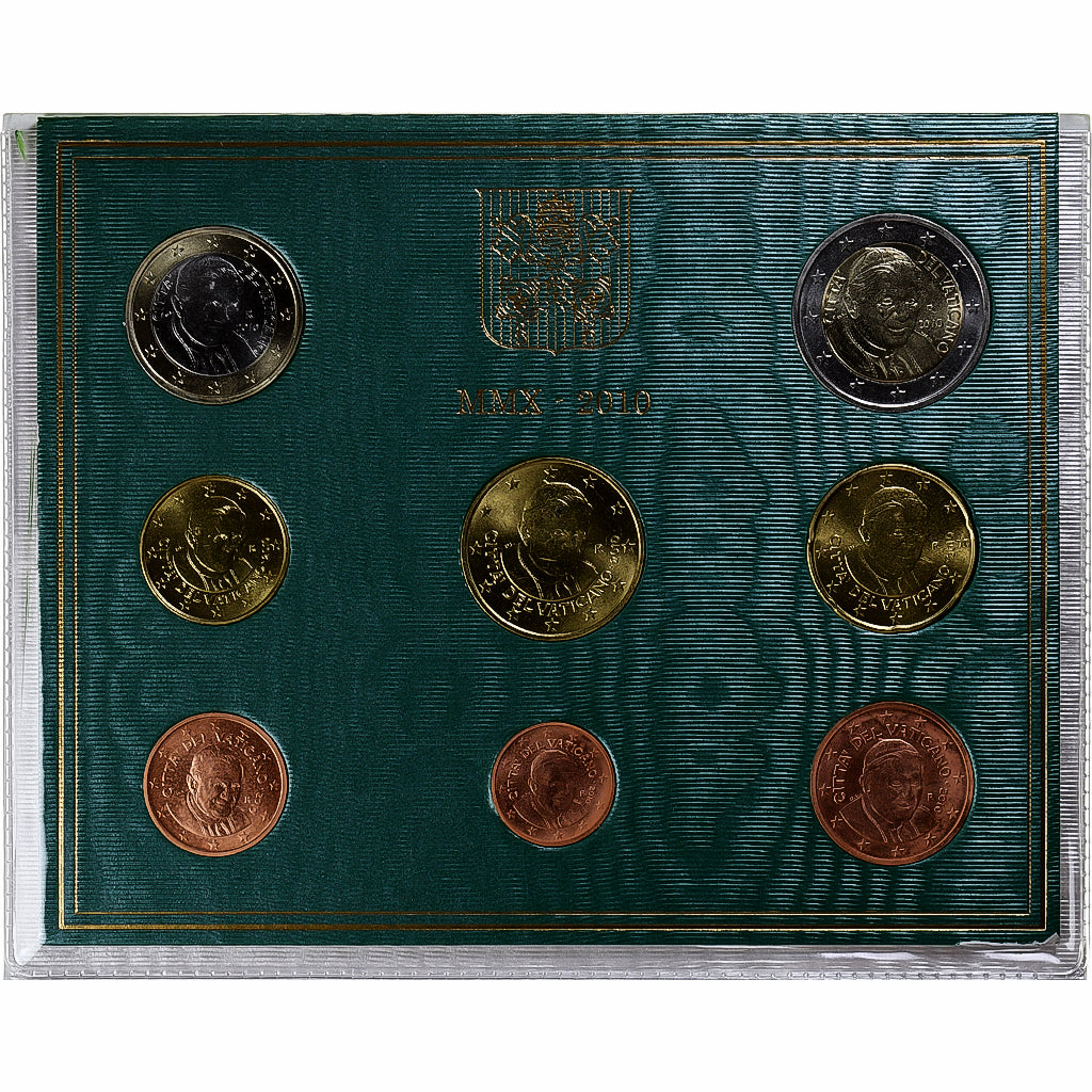 Vaticaan, Benedict XVI, Set 1 ct. - 2 Euro, FDC, 2010, Rome, n.v.t., FDC