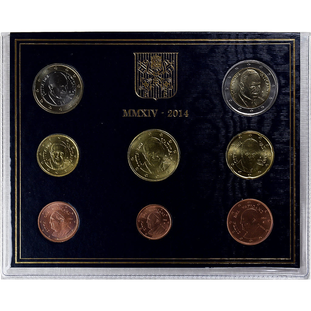 Vatican, Francis, Set 1 ct. - 2 Euro, FDC, 2014, Rome, MS(65-70)