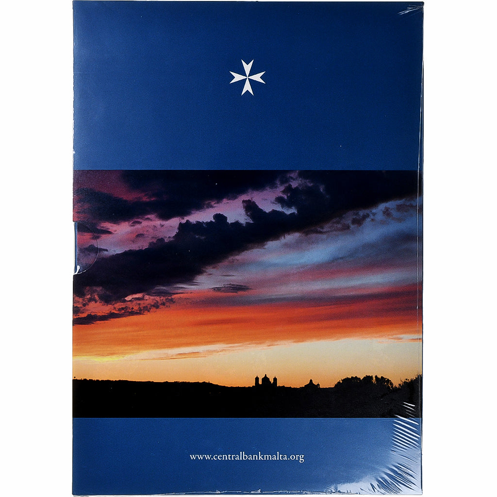 Malta, Set 1 ct. - 2 Euro + 2€, Hagar Qim temples, FDC, 2017, N.C., FDC
