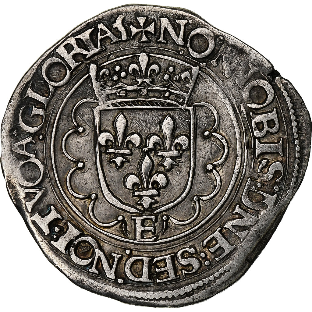 Frankreich, François Ier, 1/2 Teston, 1540-1547, Tours, 5th type, Silber, SS+