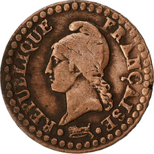 Francia, 1 Centime, Dupré, Uncertain date, Paris, Rame, MB, Gadoury:76