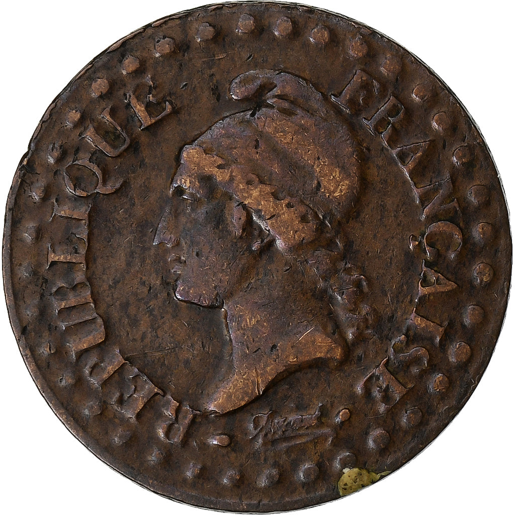 Francia, 1 Centime, Dupré, AN 6, Paris, Rame, MB, Gadoury:76