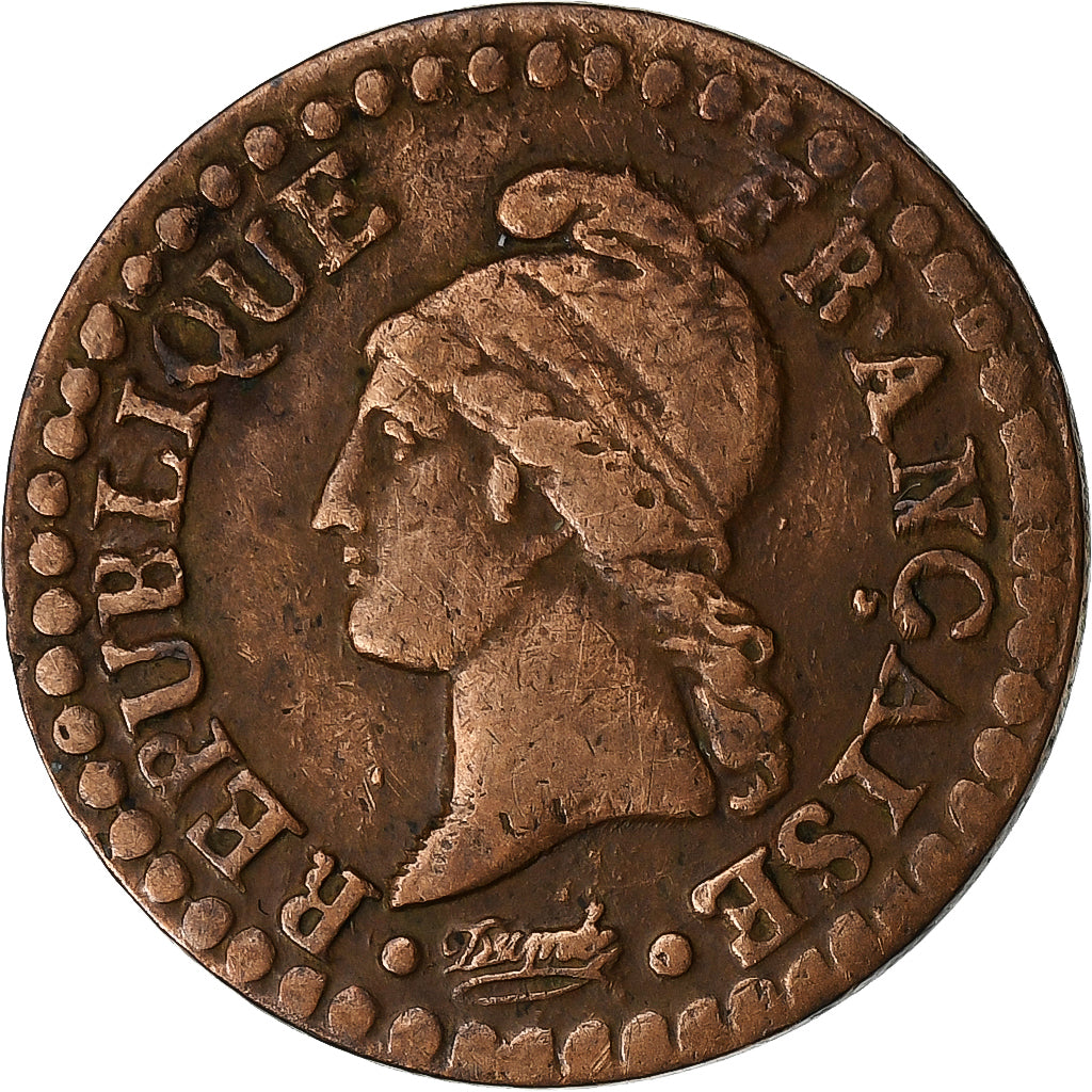 Frankrijk, 1 Centime, Dupré, AN 7, Paris, Koper, ZF, Gadoury:76