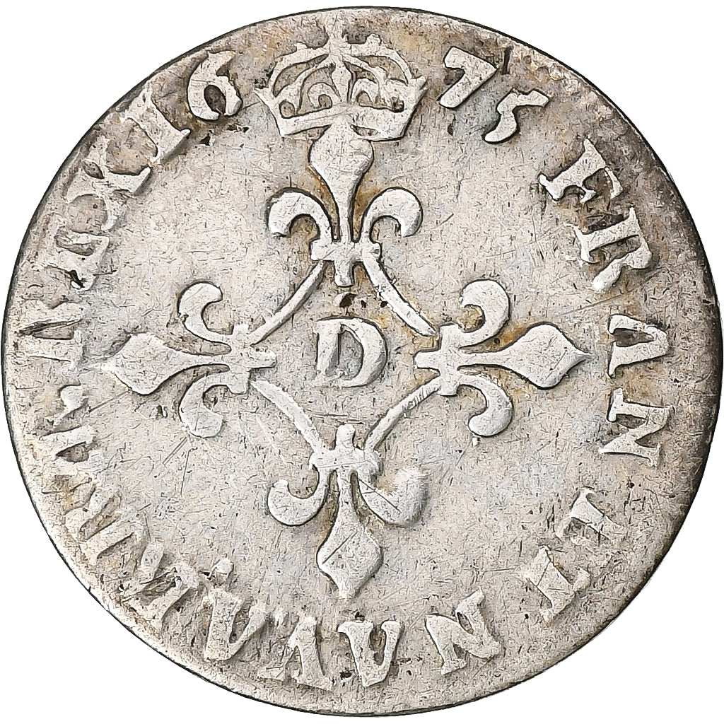 Francia, Louis XIV, 4 Sols des Traitants, 1675, Vimy, Argento, MB+, Gadoury:103