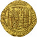 Espanha, Carlos & Joanna, Escudo, 1516-1556, Seville, Dourado, AU(50-53)