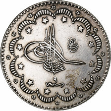 Turkey, Abdul Hamid II, 5 Kurus, 1882/AH1293, Istanbul, Silver, AU(50-53)