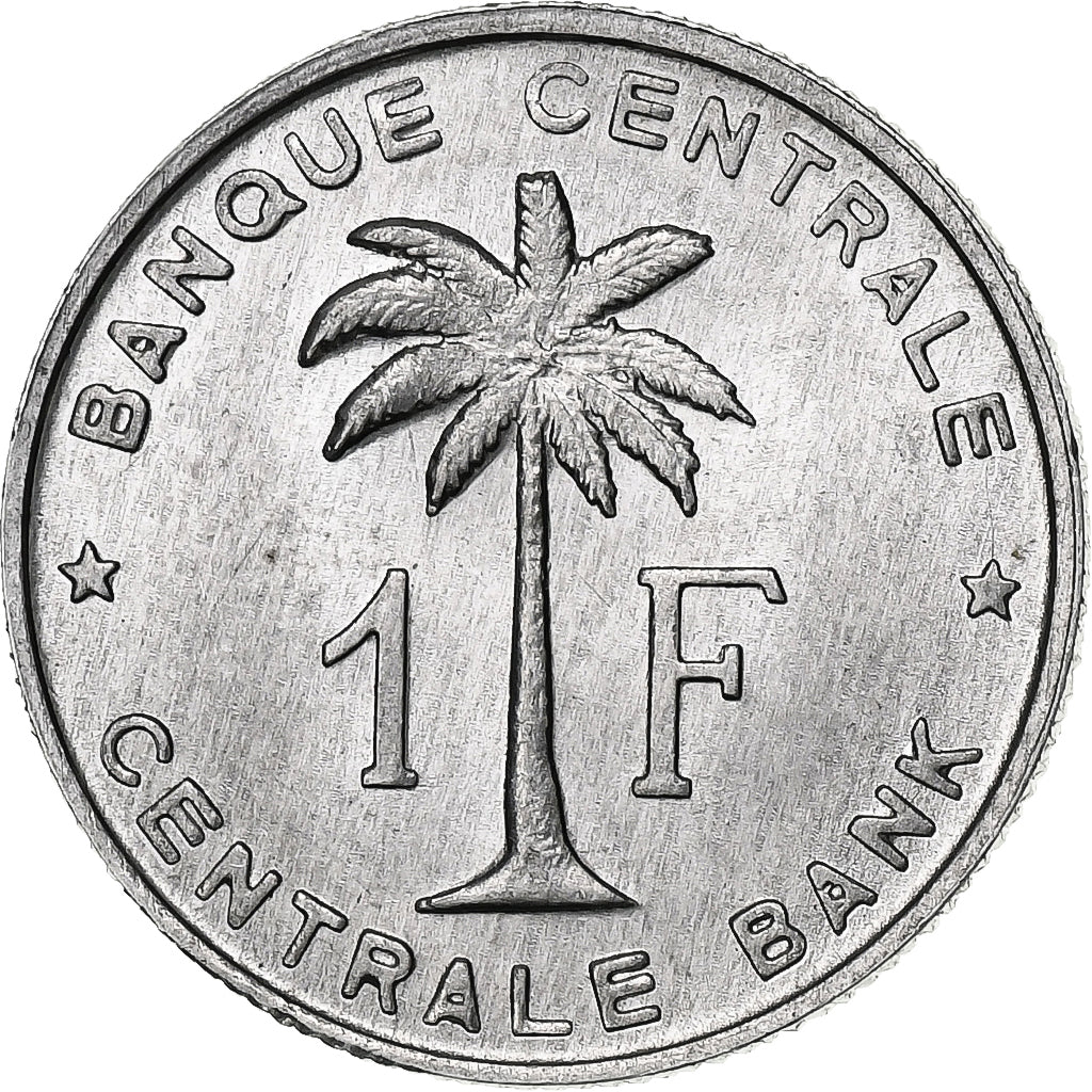 Belgian Congo, Baudouin I, 1 Franc, 1960, Brussels, Aluminum, MS(60-62), KM:4