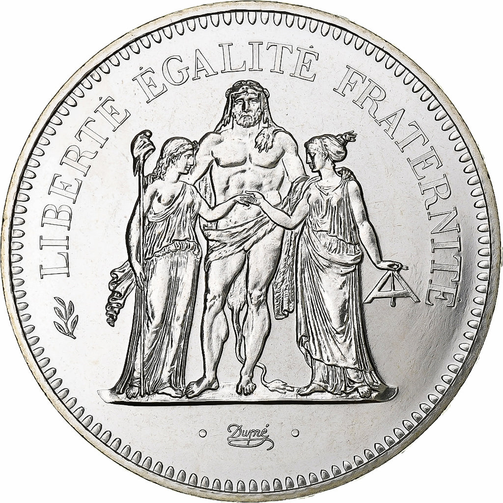 France, 50 Francs, Hercule, 1980, MDP, série FDC, Silver, MS(65-70)
