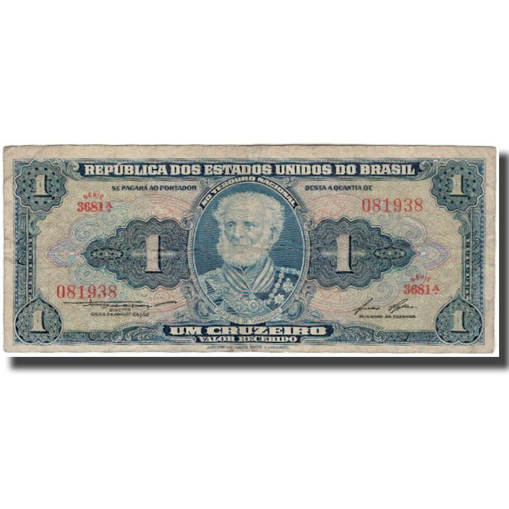Banknote, Brazil, 1 Cruzeiro, KM:150d, F(12-15)