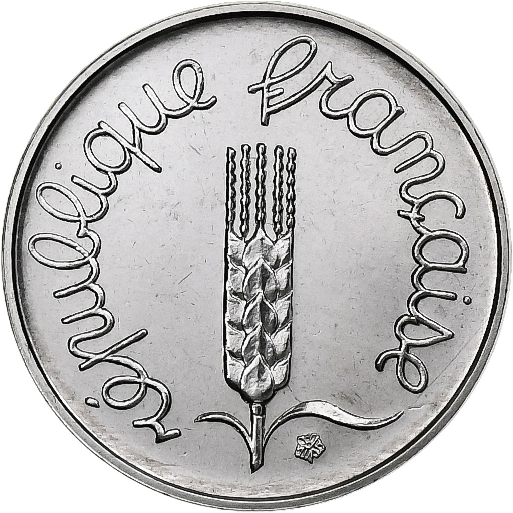 France, 1 Centime, Épi, 1981, Paris, série FDC, Stainless Steel, MS(65-70)