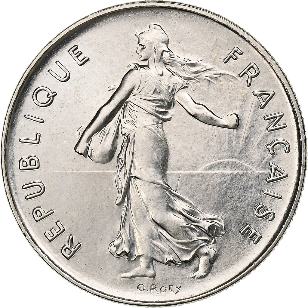France, 5 Francs, Semeuse, 1977, MDP, Copper-nickel, MS(64), Gadoury:771