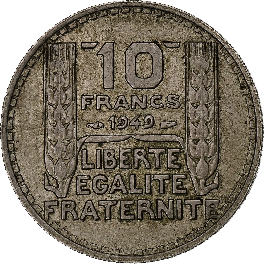 France, 10 Francs, Turin, 1949, Paris, Cupro-nickel, TTB+, Gadoury:811