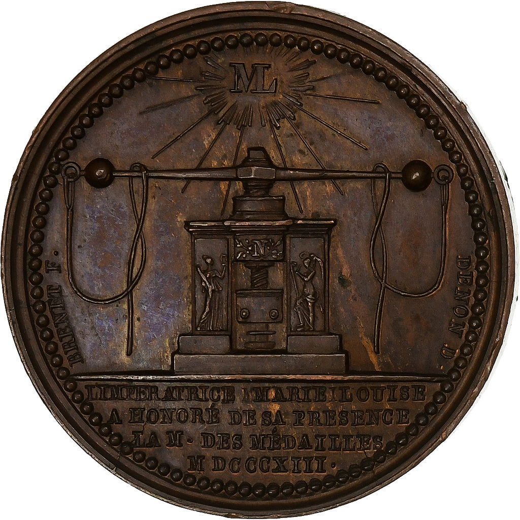 Francja, medal, L'Impratrice Marie Louise à la Monnaie de Paris, 1813