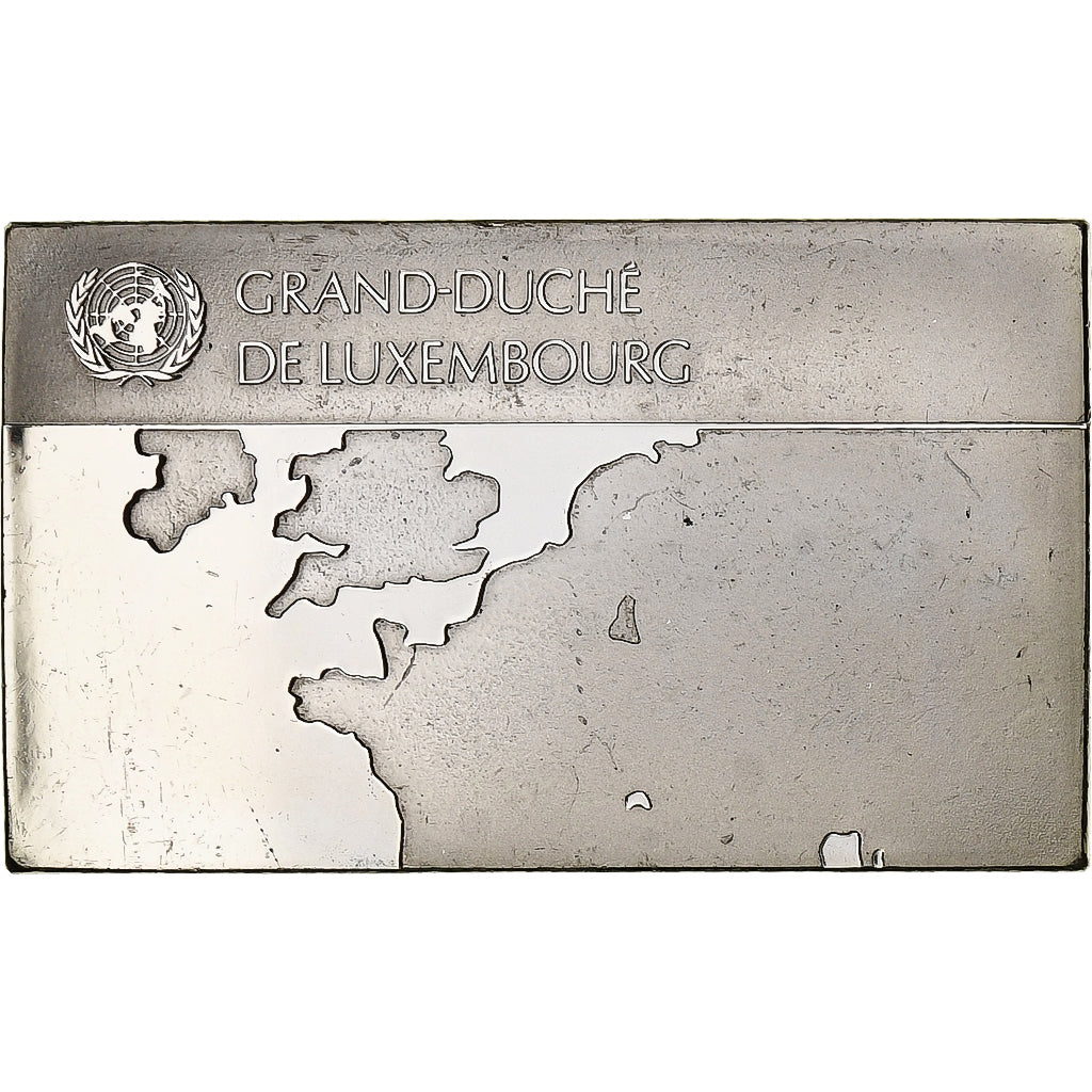 France, Medal, United Nations Flags, Luxembourg, Silver, AU(55-58)