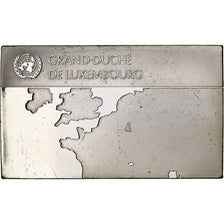 France, Medal, United Nations Flags, Luxembourg, Silver, AU(55-58)