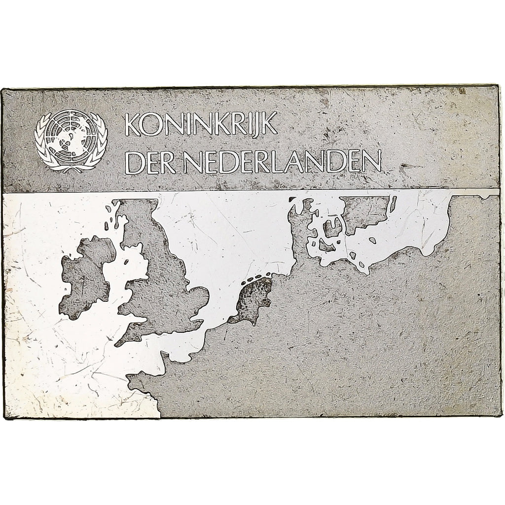 France, Medal, United Nations Flags, Netherlands, Silver, AU(55-58)