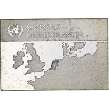 France, Medal, United Nations Flags, Netherlands, Silver, AU(55-58)